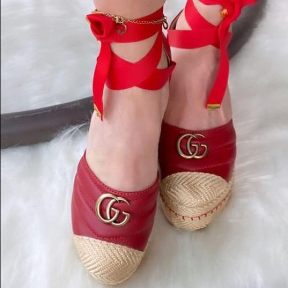 Beautiful Red platform women shoes